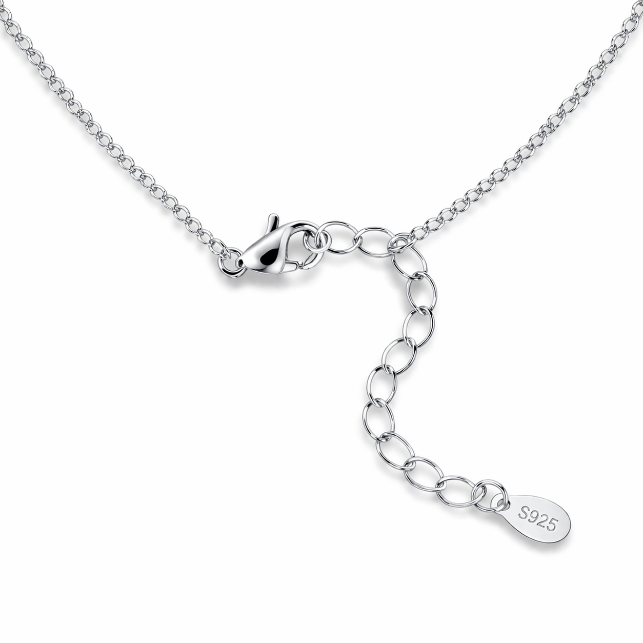 Close-Up Infinity Heart Sterling Silver Necklace – Hypoallergenic Fine Jewelry
