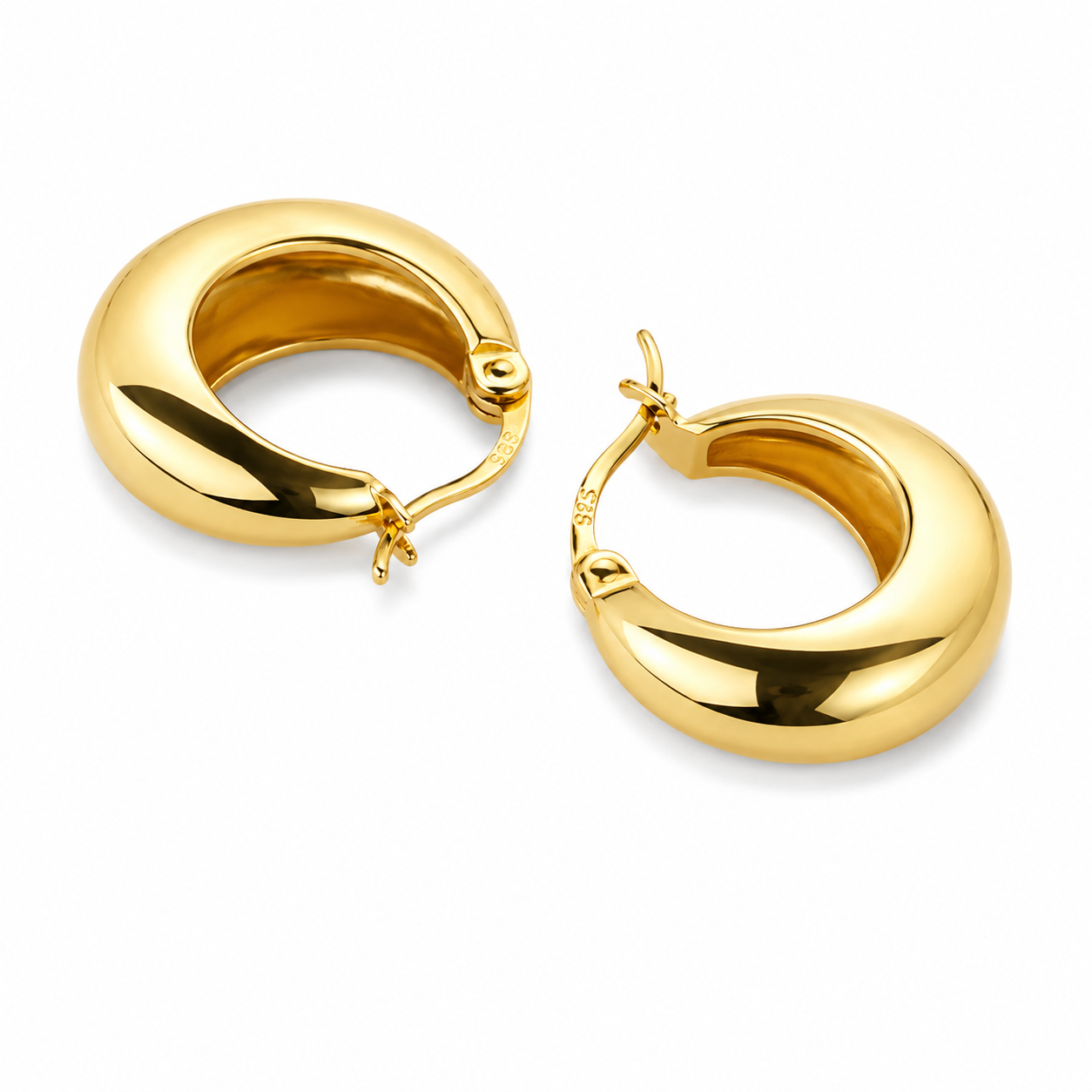Lunara Classic Gold Hoops