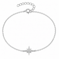 Aurelia Silver North Star Bracelet