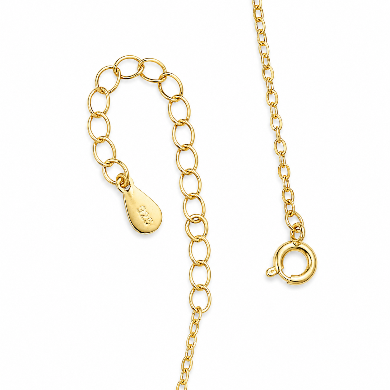 Collier pendentif fleur délicate en vermeil or et oxyde de zirconium