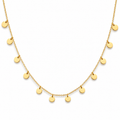 Collier pendentif fleur délicate en vermeil or et oxyde de zirconium