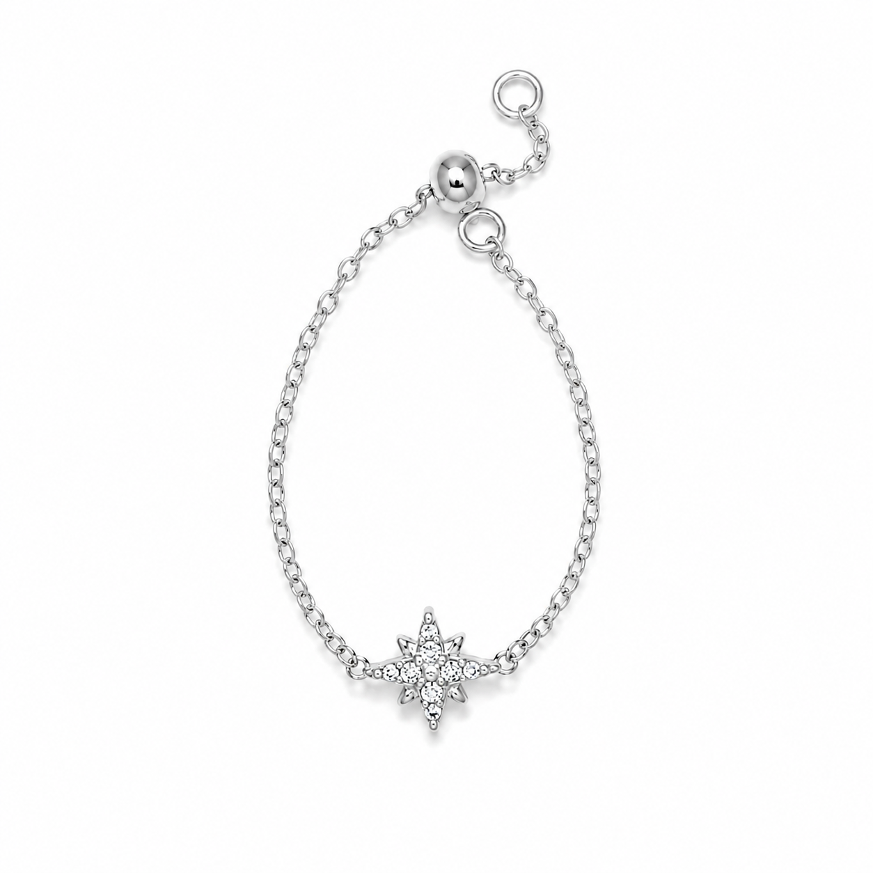 Lumina Silver Adjustable Ring