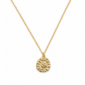 Collier pendentif fleur délicate en vermeil or et oxyde de zirconium