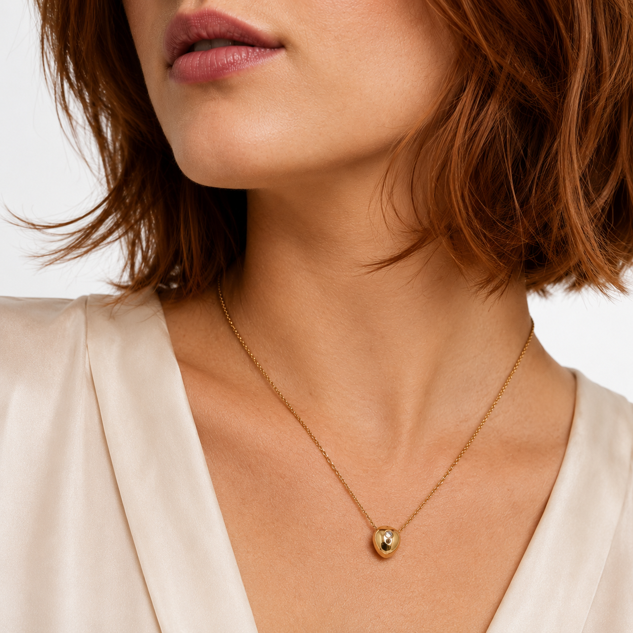 Ember Gold Pebble Necklace