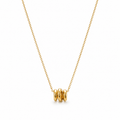 Leia Gold Molten Pendant Necklace