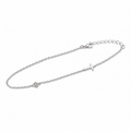 Mini Cross 925 Sterling Silver CZ Bracelet – Dainty Religious Chain Bracelet, Gift for Her