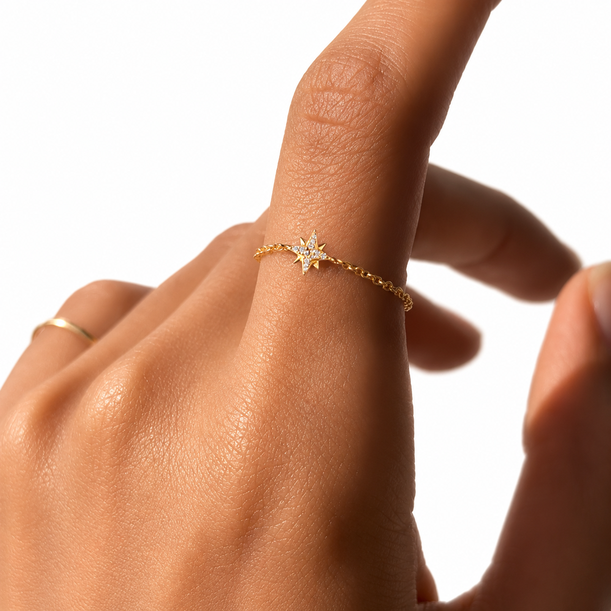 Lumina Gold Adjustable Ring