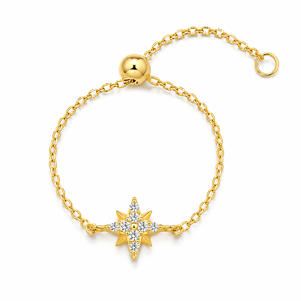 Lumina Gold Adjustable Ring
