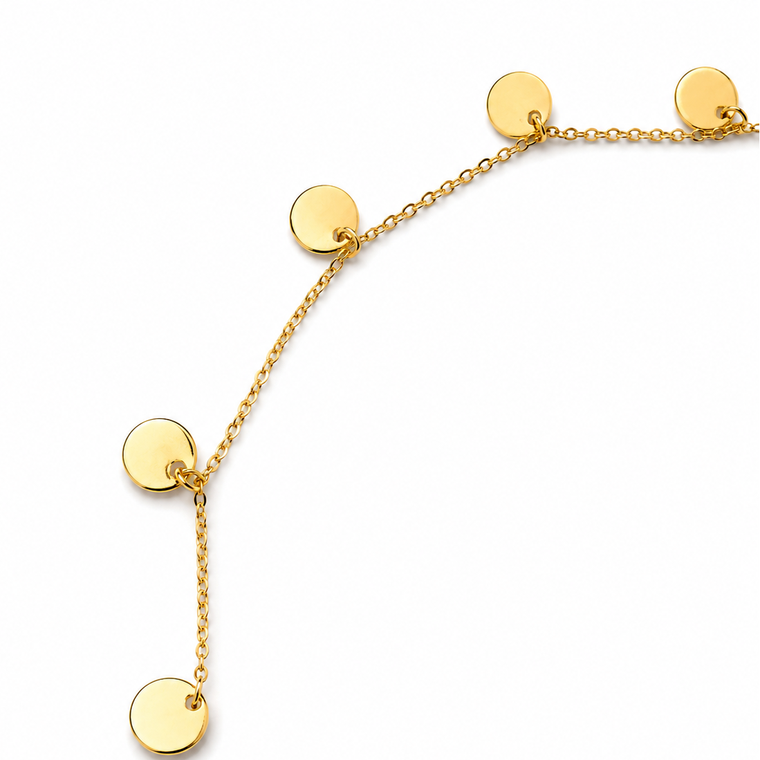Collier pendentif fleur délicate en vermeil or et oxyde de zirconium