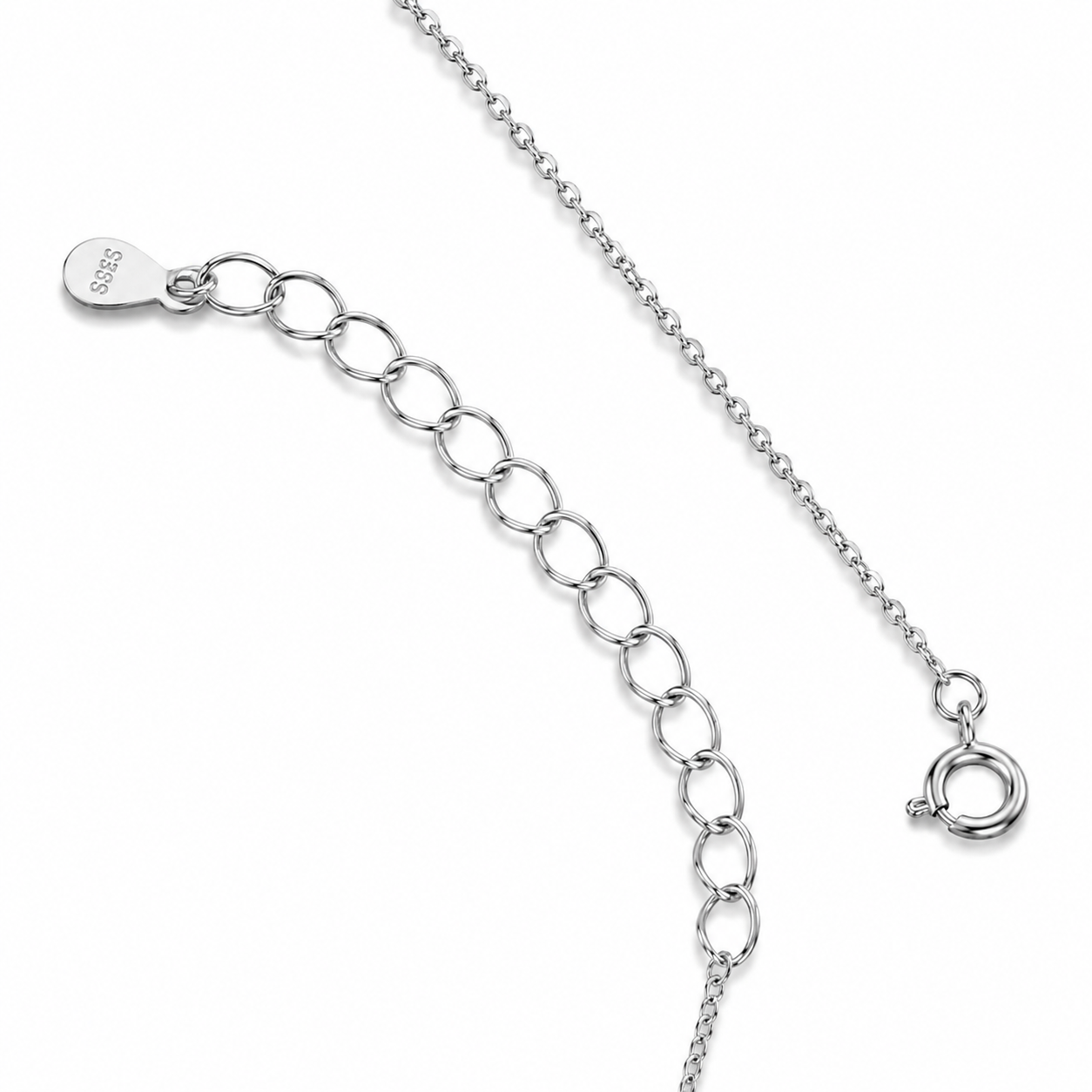 Collier pendentif fleur délicate en vermeil or et oxyde de zirconium