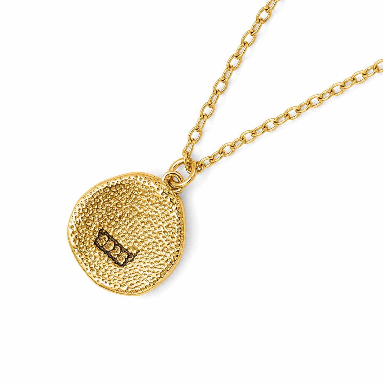Collier pendentif fleur délicate en vermeil or et oxyde de zirconium