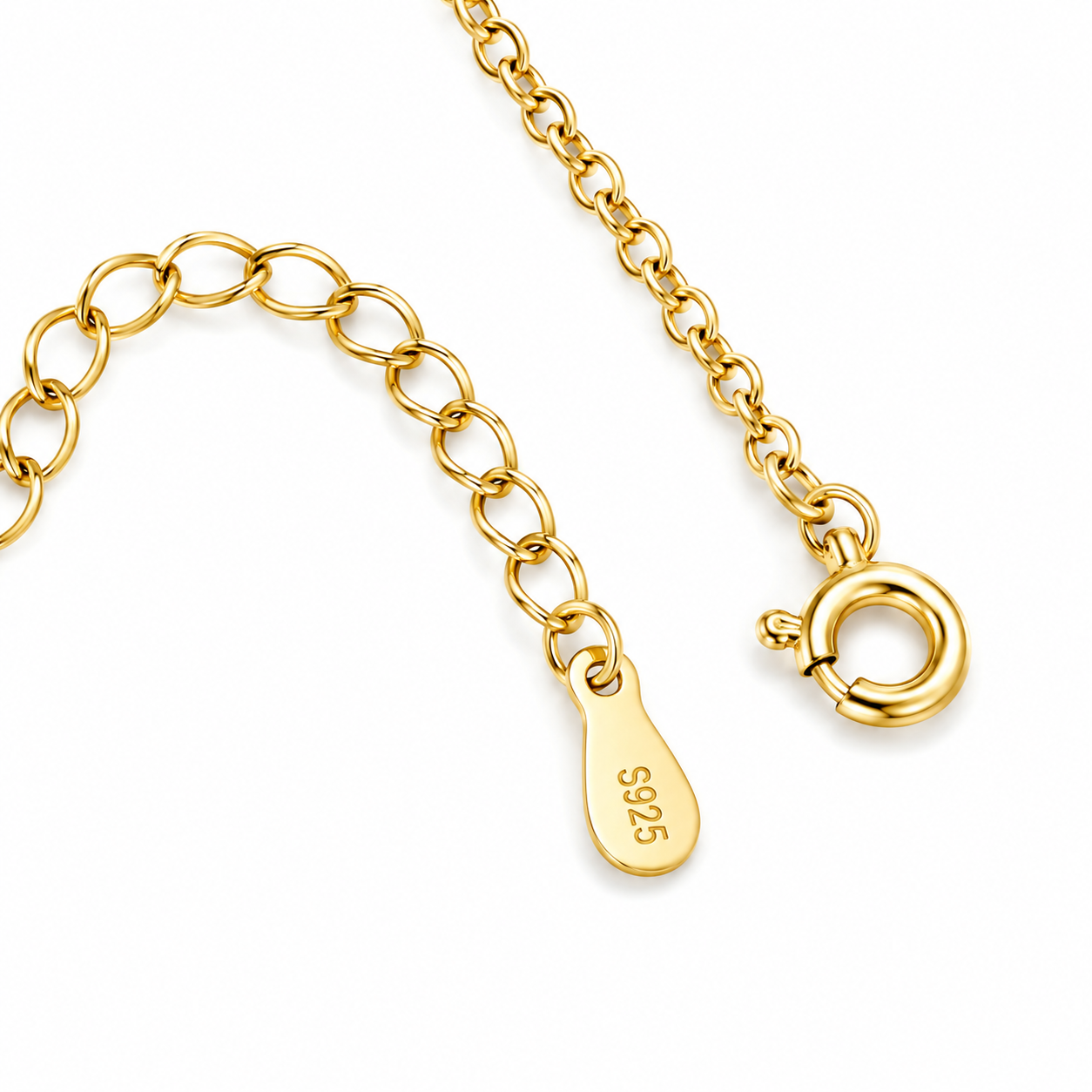 Collier pendentif fleur délicate en vermeil or et oxyde de zirconium