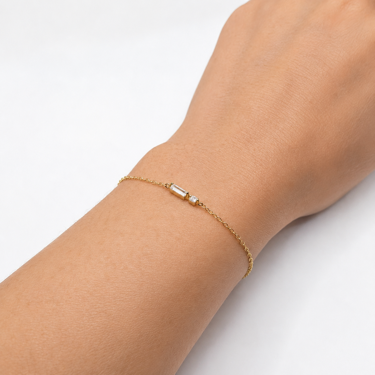 Luz Gold Crystal Bracelet
