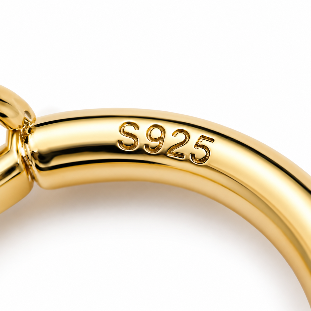 Close-Up Gold Vermeil CZ Huggie Drop Earrings – Hypoallergenic S925