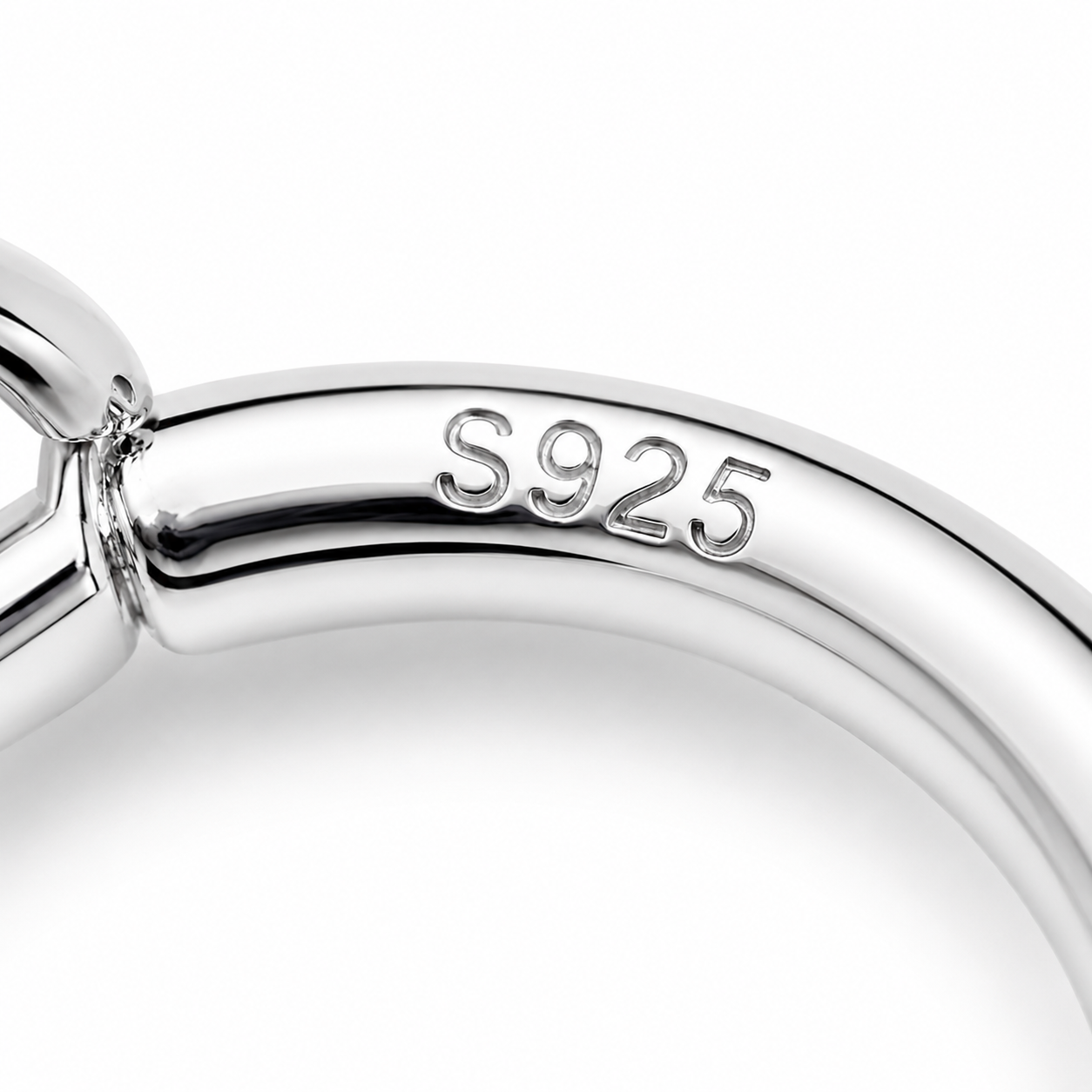 Close-Up Sterling Silver CZ Huggie Drop Earrings – Hypoallergenic Everyday Jewelry