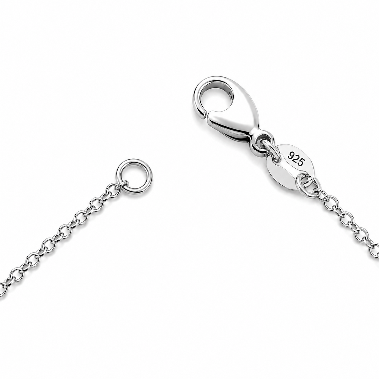 Noelle Solitaire Moissanite Silver Necklace