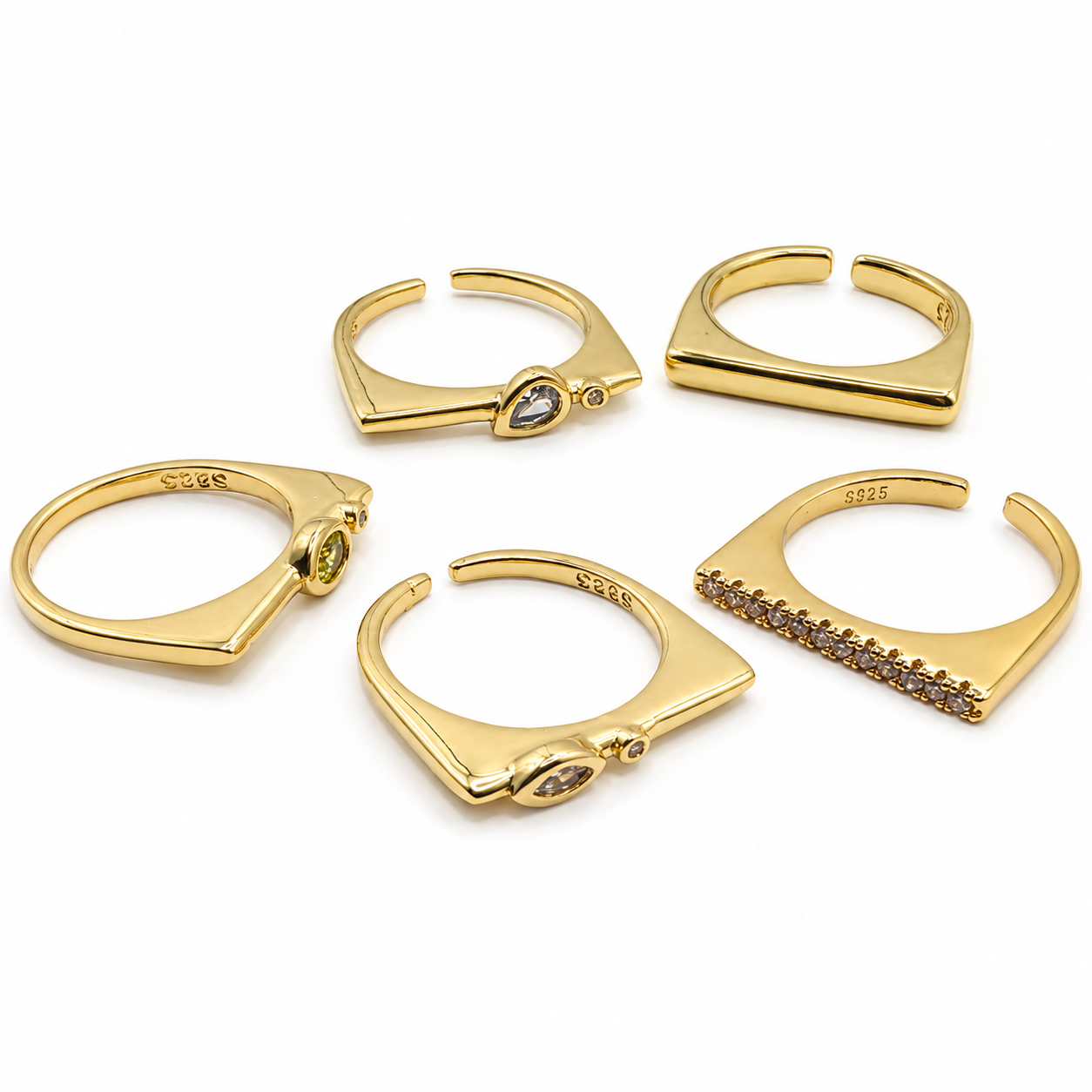 18K Gold Vermeil Stackable Rings