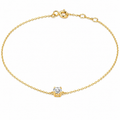 Elara Solitaire Gold Bracelet
